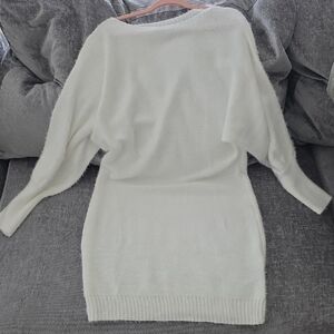 SHEIN Cream Knit Sweater Dress Sz XL